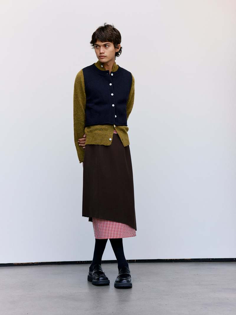 Namacheko Layered Cardigan - Olive | Garmentory