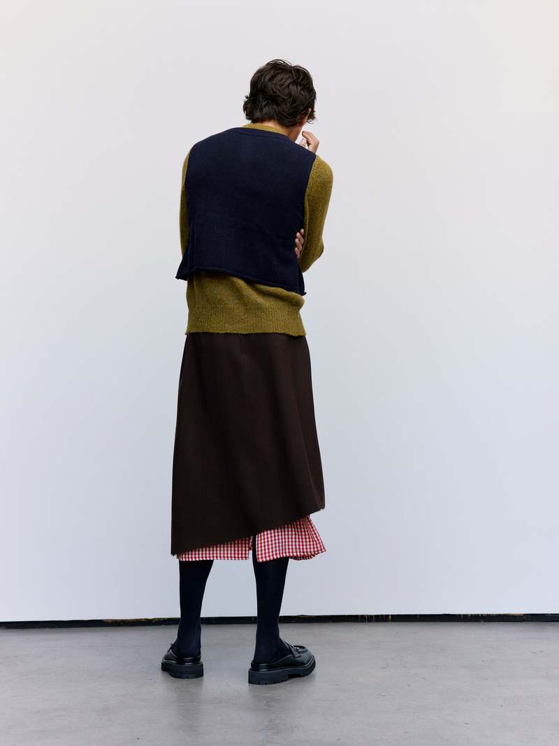 T*O様 namacheko klaus mahair cardigan カーデ Namacheko Layered Cardigan - Olive | Garmentory