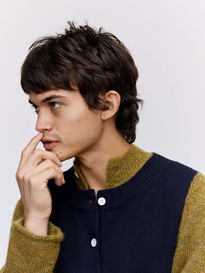 Namacheko Layered Cardigan - Olive | Garmentory
