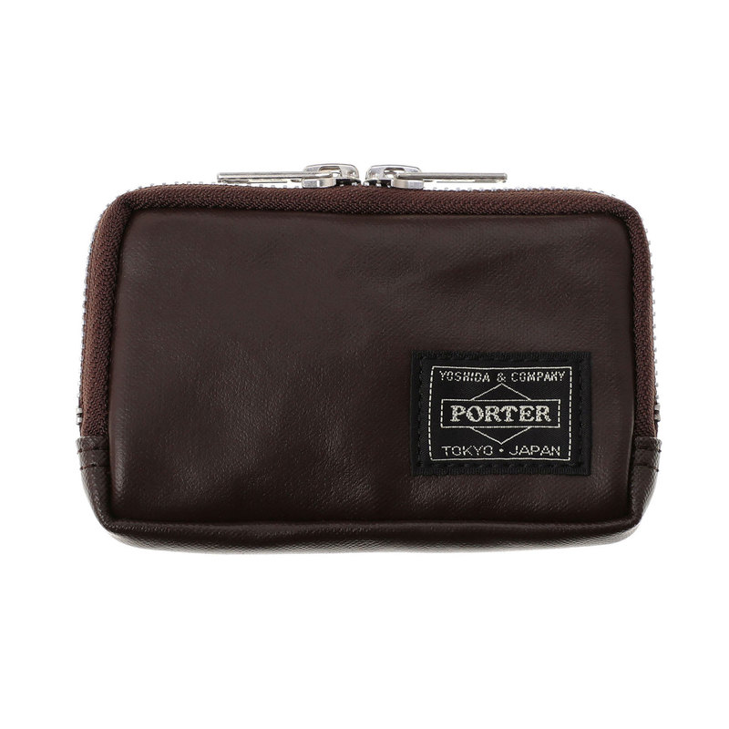 Porter Yoshida FREE STYLE MULTI COIN CASE - BROWN | Garmentory