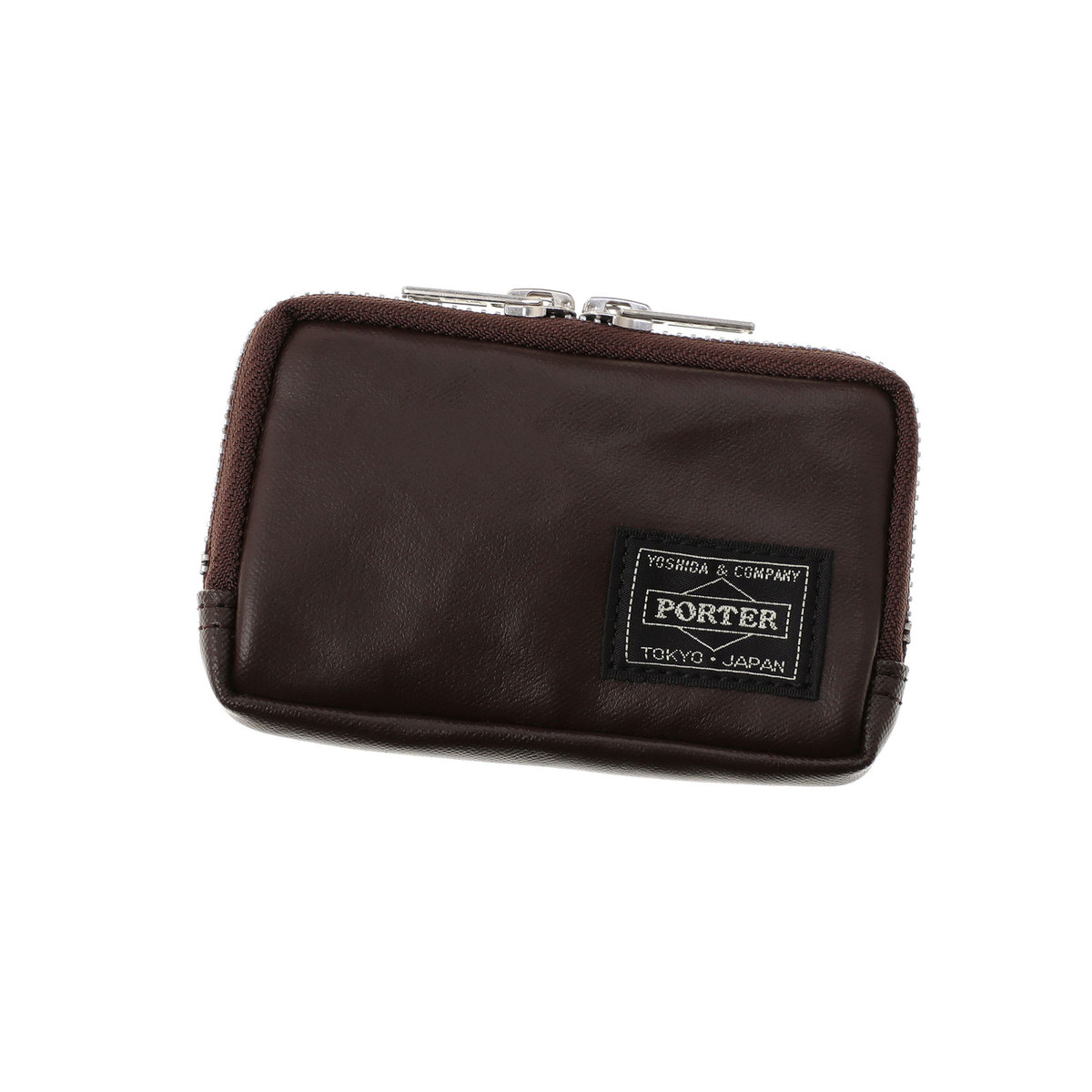 Porter Yoshida FREE STYLE MULTI COIN CASE - BROWN | Garmentory