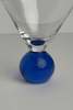 GOODSHOP BADSHOP Vintage 90s Cobalt Postmodern Martini Cocktail Glasses (2) - Thumbnail 3