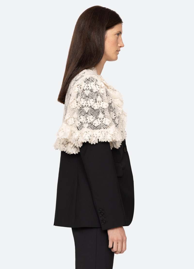 大人気!【Sea NEW YORK】Kristeen Lace Blazer with Capelet Sea Kristeen Lace Blazer with Capelet | Shopbop