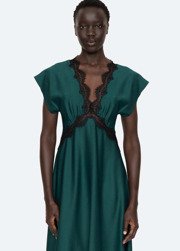 Sea NY Noa V-Neck Dress | Garmentory