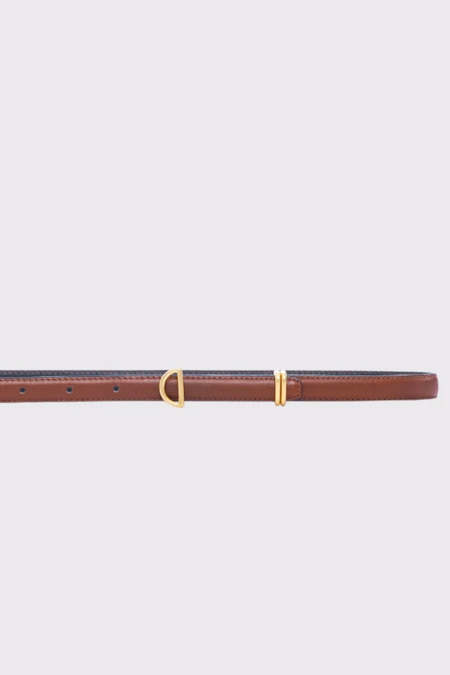 FRAME Denim PETIT LEATHER CIRCLE BELT - CUOIO | Garmentory display picture 2