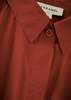 Caramel Cotton Twill A-line Shirt - Rust - Thumbnail 2