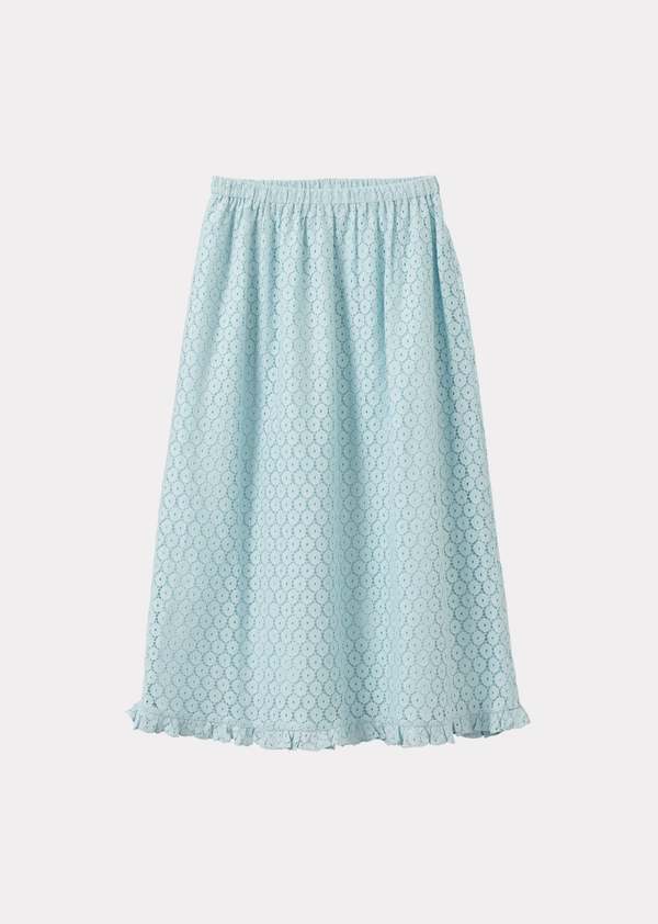 Caramel Frill Skirt - Light Blue