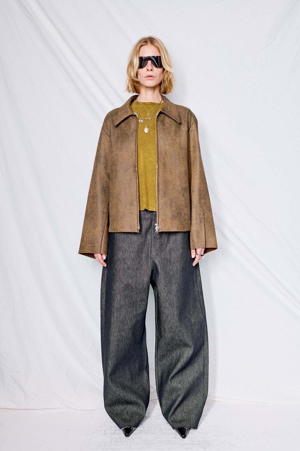 Gabriela Coll Garments Leather Pocket Jacket - Brown | Garmentory