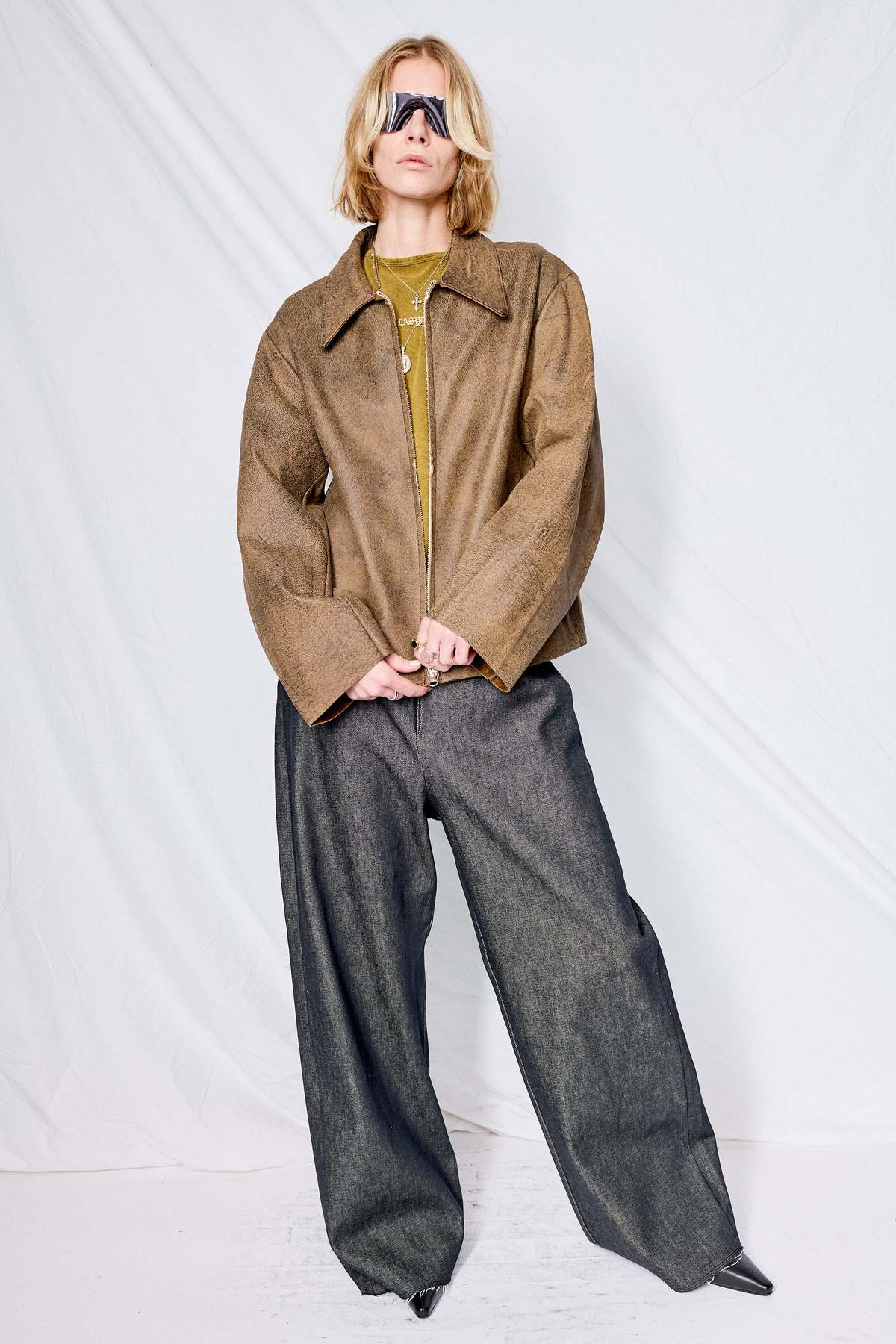 Gabriela Coll Garments Leather Pocket Jacket - Brown | Garmentory