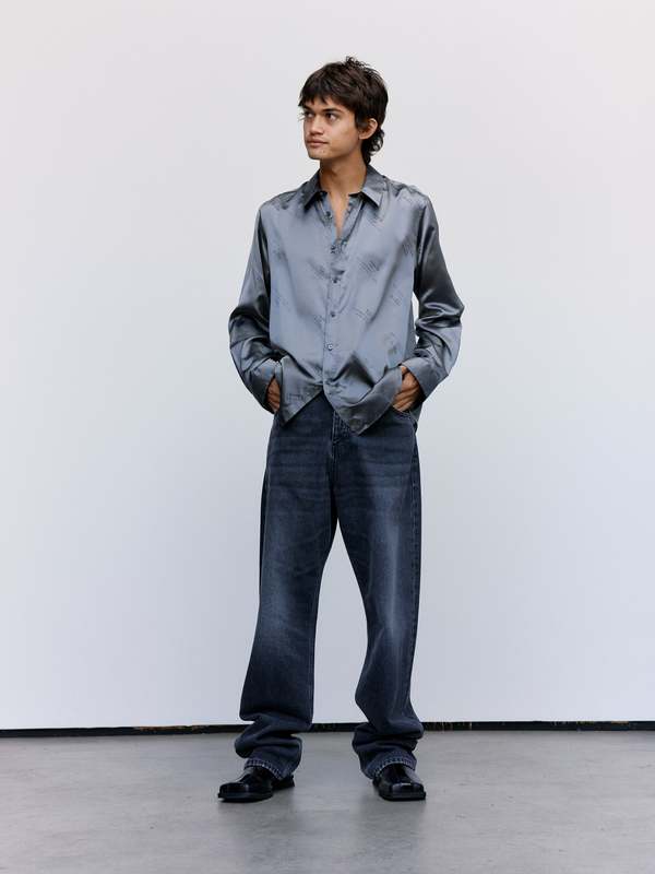 martine rose dress shirt Martine Rose Striped Shirt | Blue