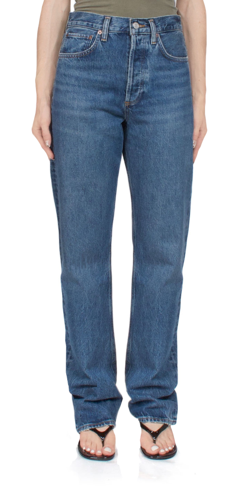 デニム・ジーパン AGOLDE Woman Jeans Blue A1951601 ESSENCE Valen Jean in Essence – AGOLDE