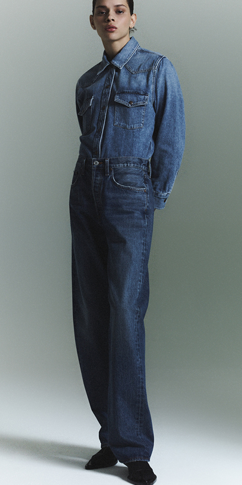 デニム・ジーパン AGOLDE FW25 Denim Kelly jeans (A2291141 REPLI) Kelly Jean in Harmonic – AGOLDE