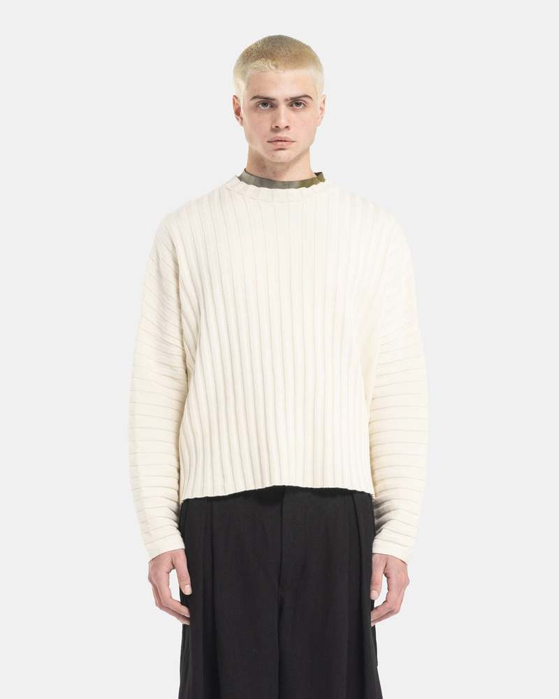 ECKHAUS LATTA Keyboard Sweater - Porcelain ECKHAUS LATTA Keyboard Sweater - Porcelain