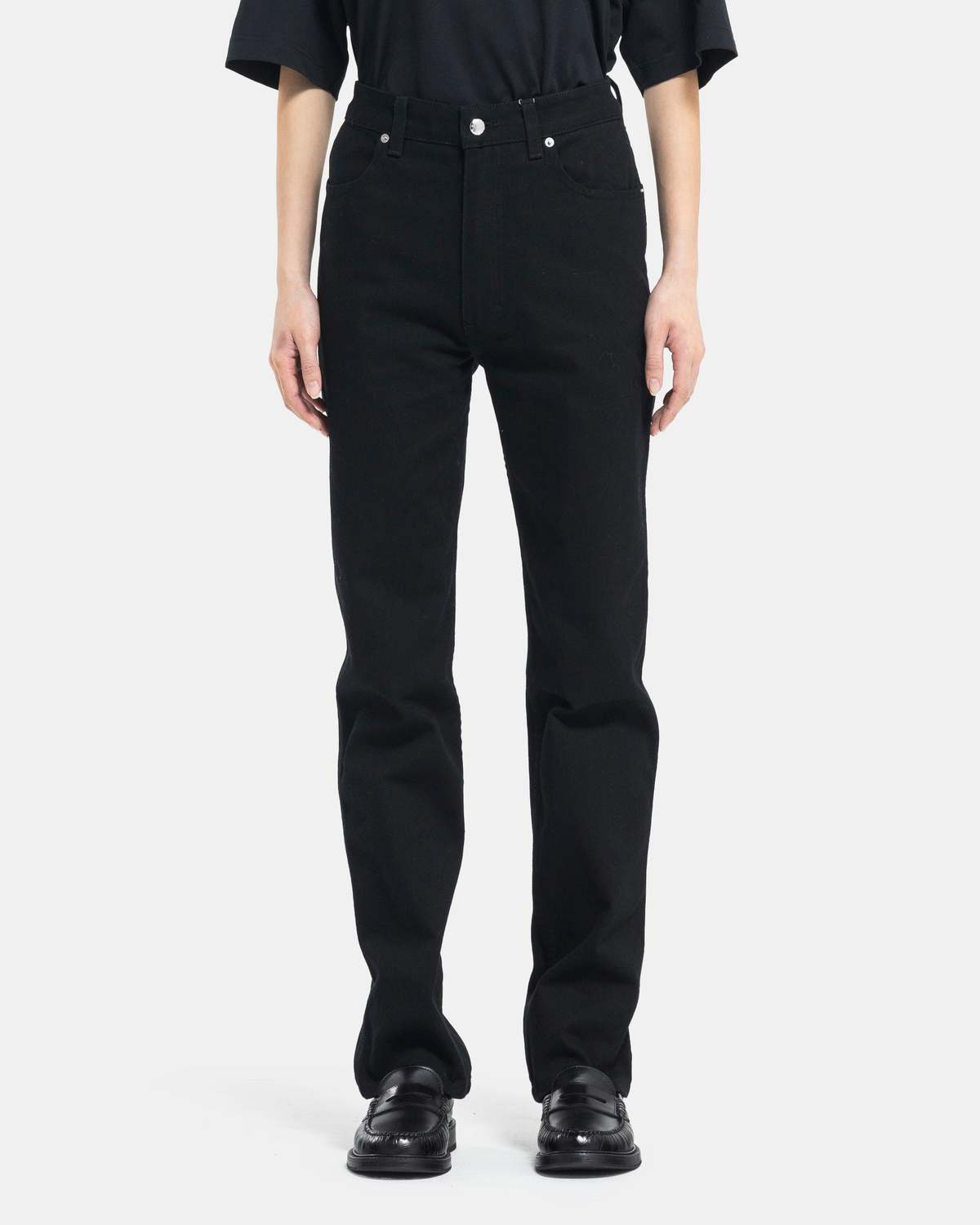 ECKHAUS LATTA ブラック ハーフパンツ 25 Straight-Leg-Jean-in-Almost-
