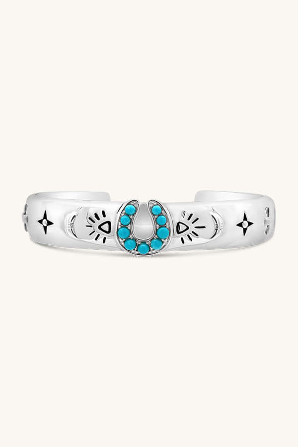 Sierra Winter Jewelry Lucky Stars Cuff Bracelet - Silver