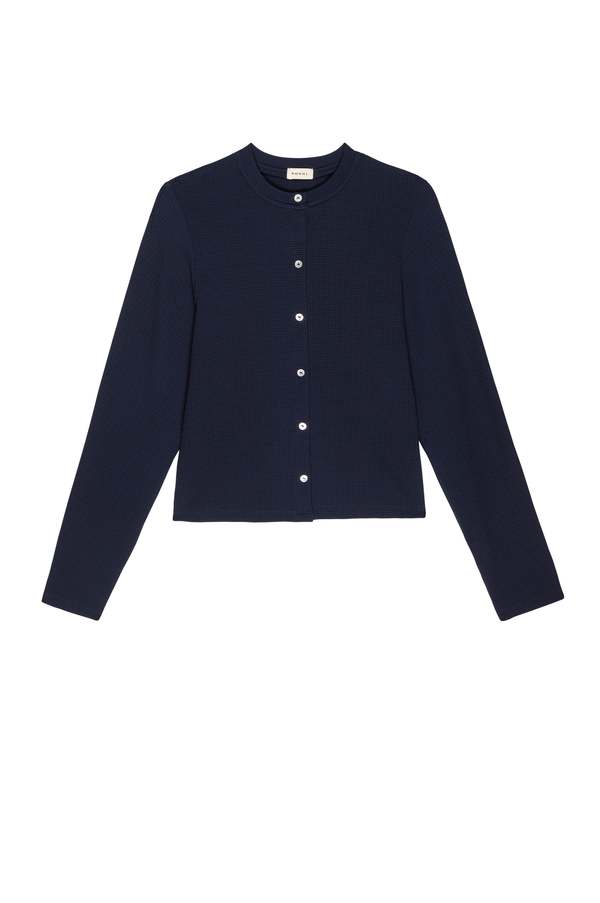 Donni. Box Weave Cardigan - Navy