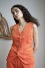 OhSevenDays Wyatt Waistcoat - Burnt Orange - Thumbnail 1