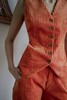 OhSevenDays Wyatt Waistcoat - Burnt Orange - Thumbnail 2