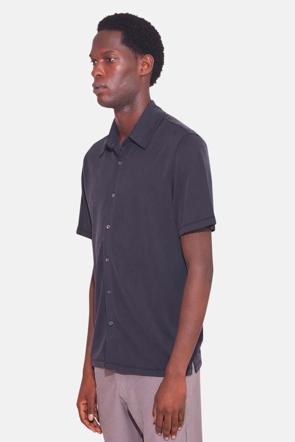 Micro Pique Shirt Taupe