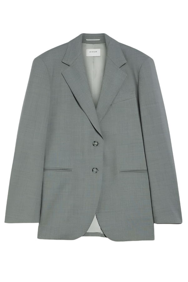 Sportmax Baffo Oversized Blazer - Light Grey