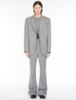 Sportmax Baffo Oversized Blazer - Light Grey - Thumbnail 2