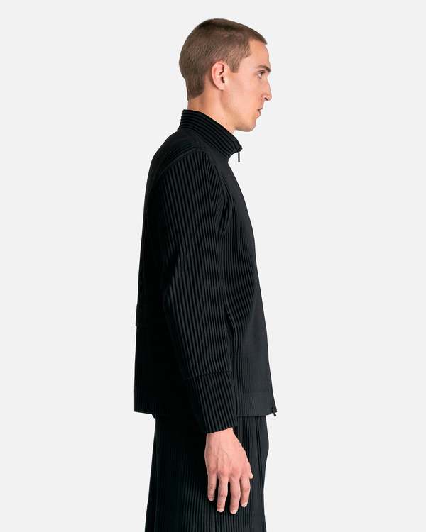 HOMME PLISSE ISSEY MIYAKE Cargo Jacket - Black/Black | Garmentory