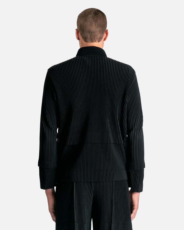 HOMME PLISSE ISSEY MIYAKE Cargo Jacket - Black/Black | Garmentory