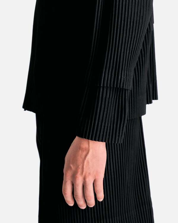 HOMME PLISSE ISSEY MIYAKE Cargo Jacket - Black/Black | Garmentory