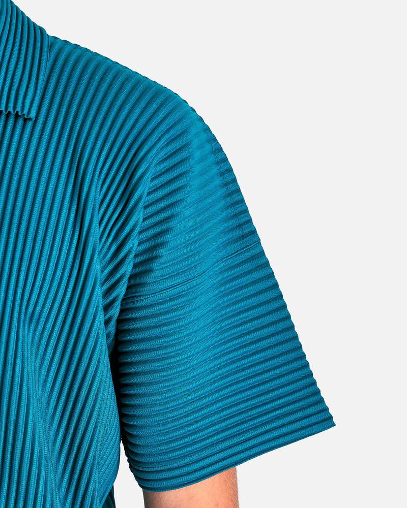 HOMME PLISSE ISSEY MIYAKE MC May Polo Shirt - Teal Green