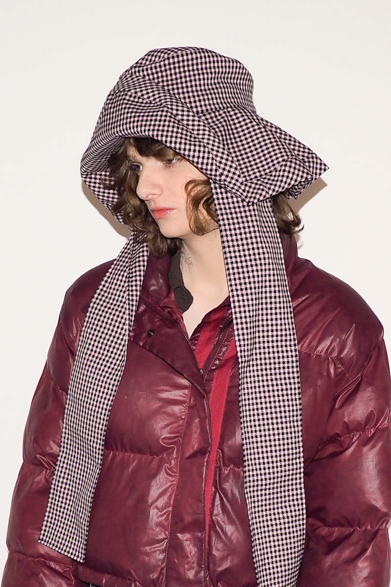 Clyde Mala Hat - Pink Gingham | Garmentory display picture 1