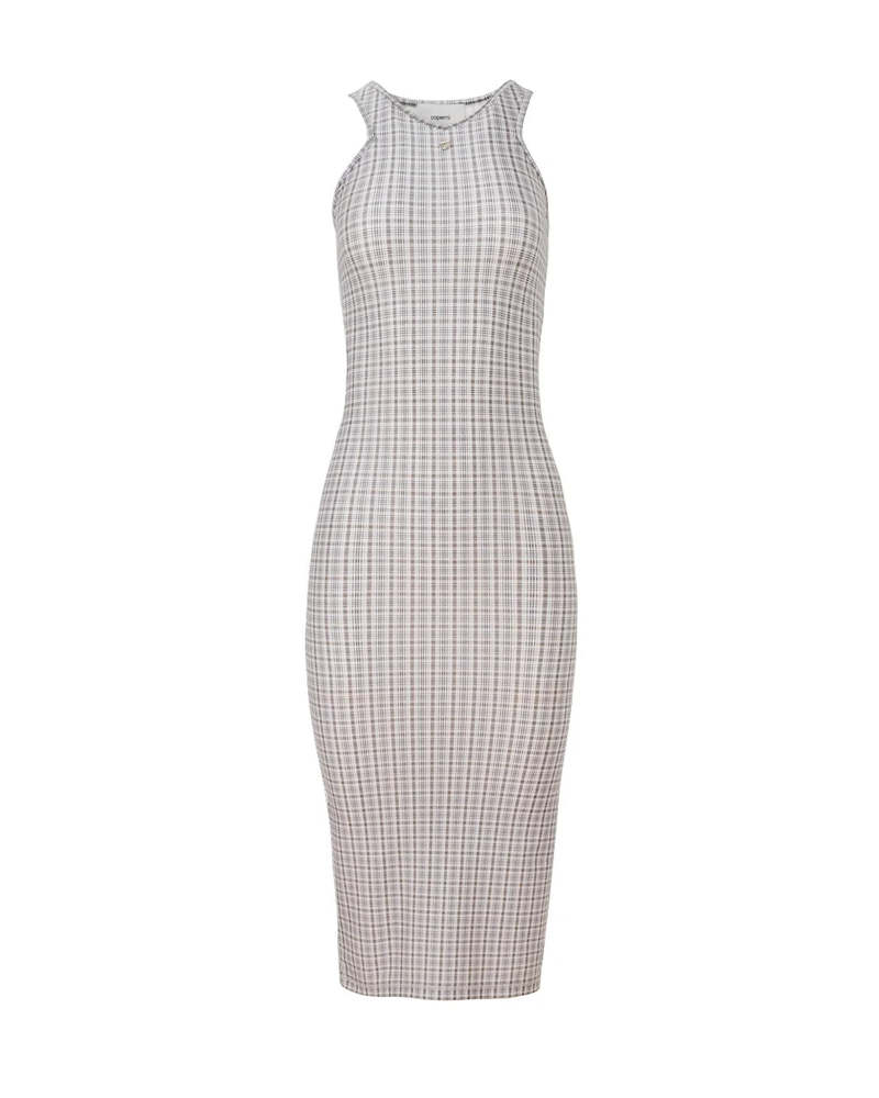 Coperni Tank Top Dress - Green/White Check