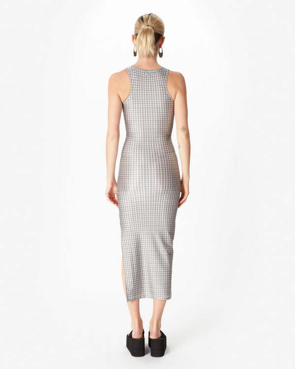 Coperni Tank Top Dress - Green/White Check