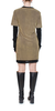 Priscavera Velvet Mesh Layered T-Shirt Dress - Obsidian/Olive Oil - Thumbnail 4