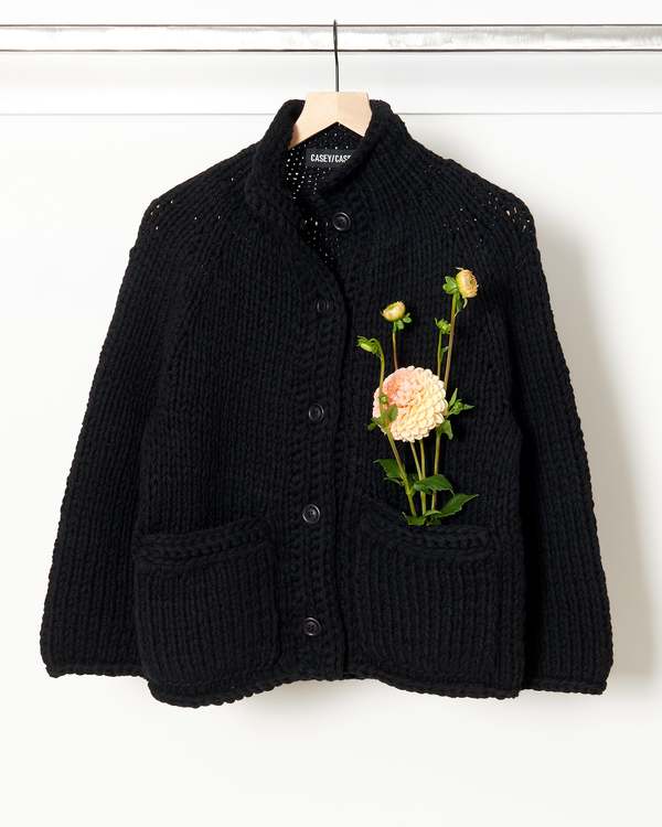 Casey Casey So Wool Cardigan - Black | Garmentory