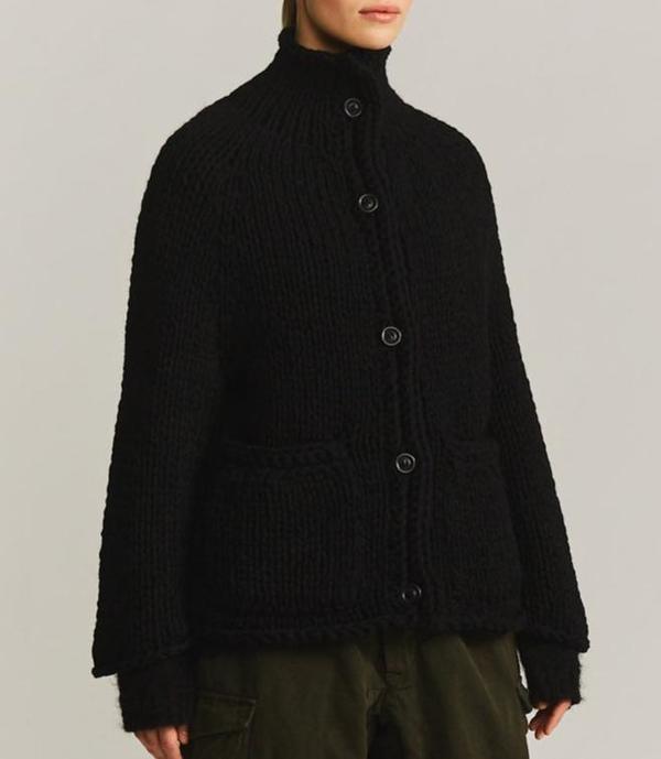 Casey Casey So Wool Cardigan - Black | Garmentory