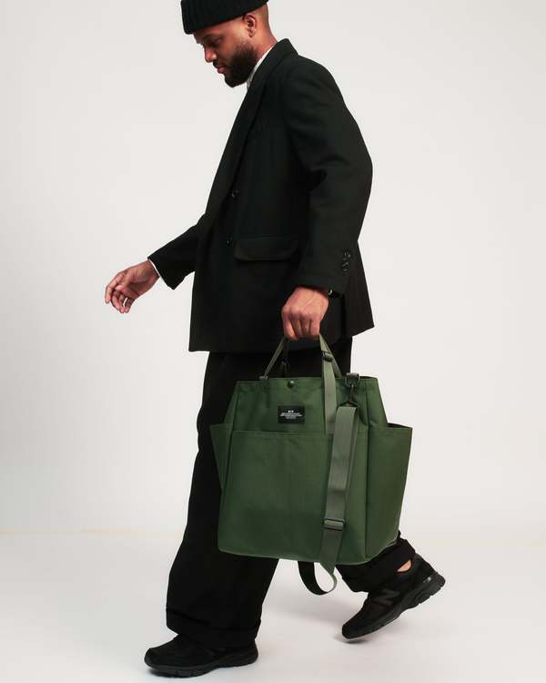 Bags In Progress Carry All Beach Bag - Olive/Black Pocket | Garmentory