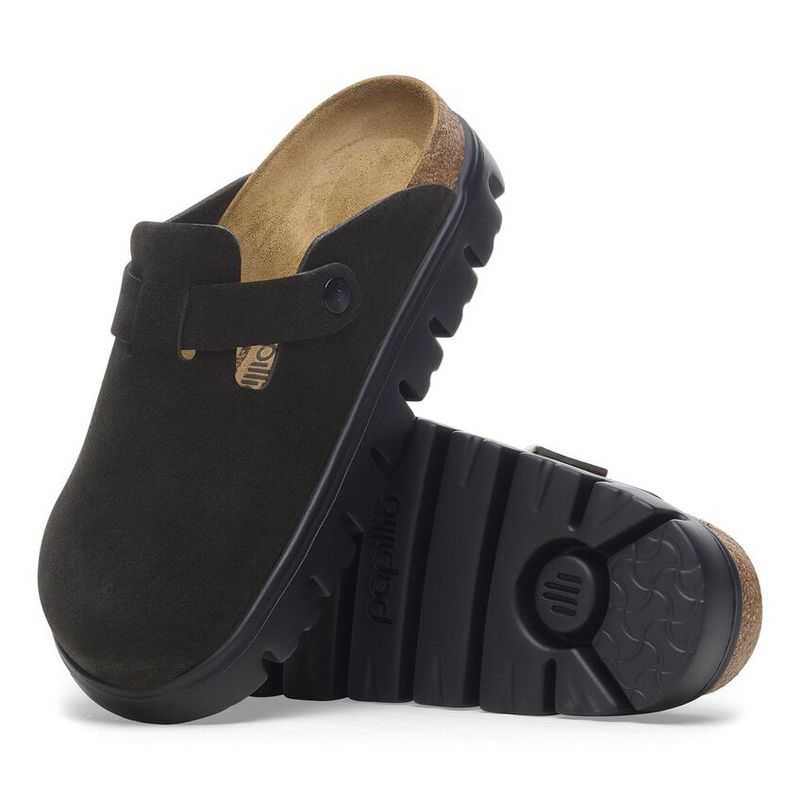 Birkenstock Boston Chunky Suede Sandal - Black Birkenstock Boston Chunky Suede Sandal - Black