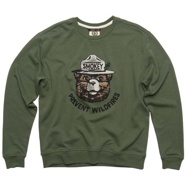 The Landmark Project Smokey Retro Unisex Sweatshirt - Conifer