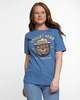 The Landmark Project Smokey Varsity Unisex Short Sleeve Tee - Elemental Blue - Thumbnail 1
