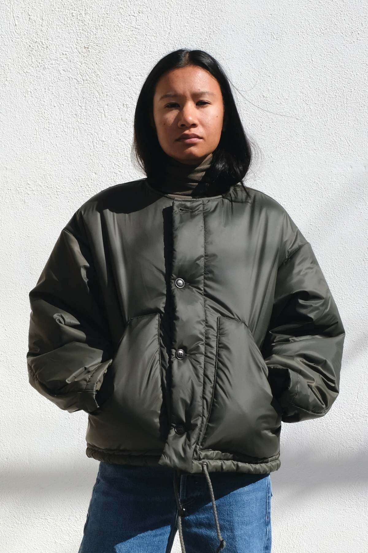 Girls of Dust Fury Nylon Nuclear Jacket Dusty Green