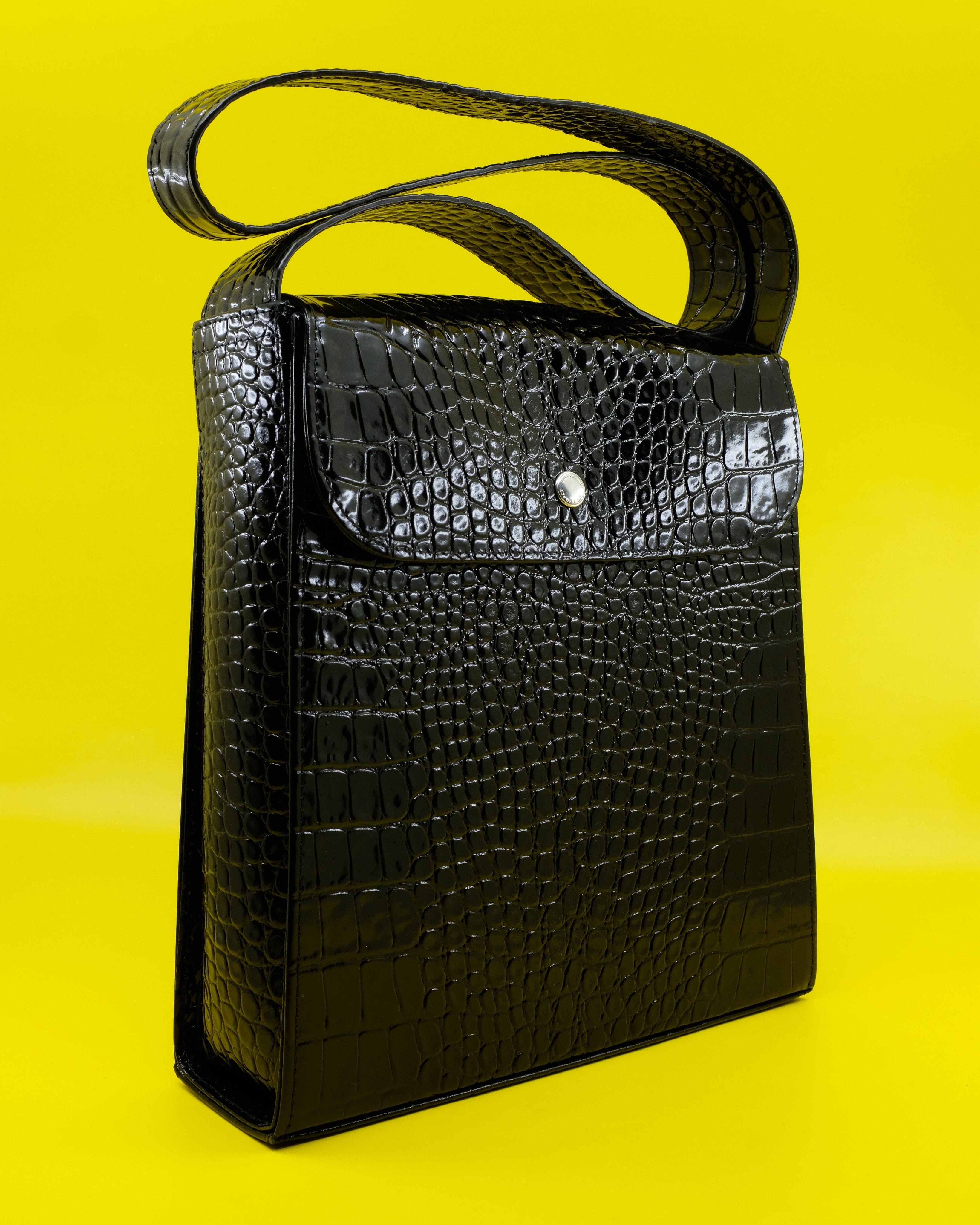 OUR LEGACY| (EXTENDED BAG Licorice Croc Bull Hide (A424 Black-Licorice-Croc-Bull-Hide-