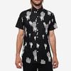 18 Waits The Dylan Short-Sleeve Shirt - Navy Cacti - Thumbnail 1
