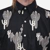 18 Waits The Dylan Short-Sleeve Shirt - Navy Cacti - Thumbnail 2