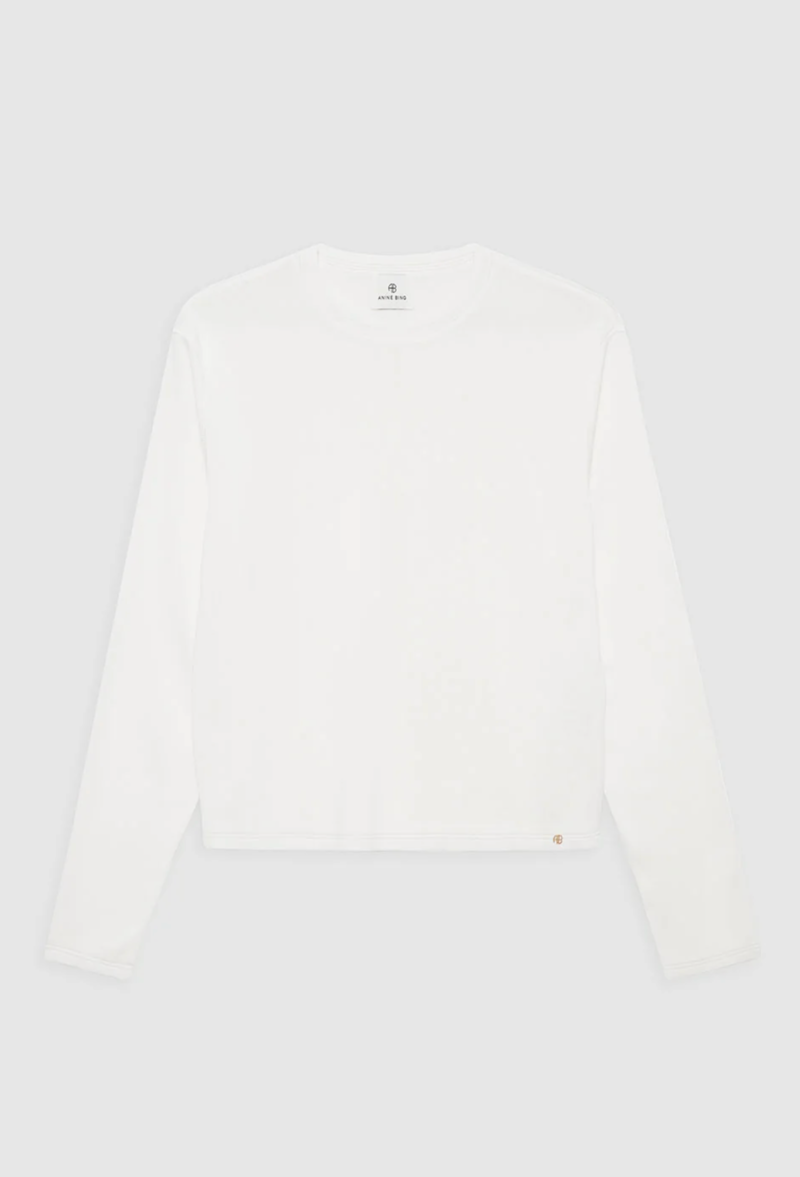 Anine Bing Giorgio Long Sleeve Sweater - Ivory