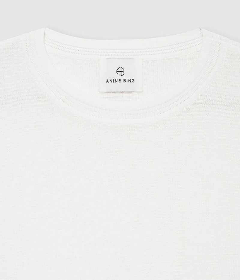 Anine Bing Giorgio Long Sleeve Sweater - Ivory