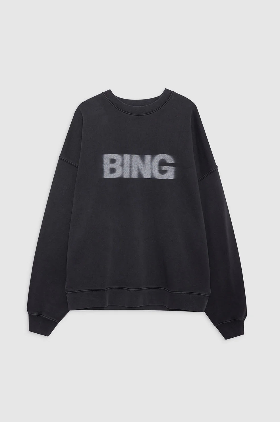 Anine Bing Miles Sweatshirt - Blur/Black | Garmentory