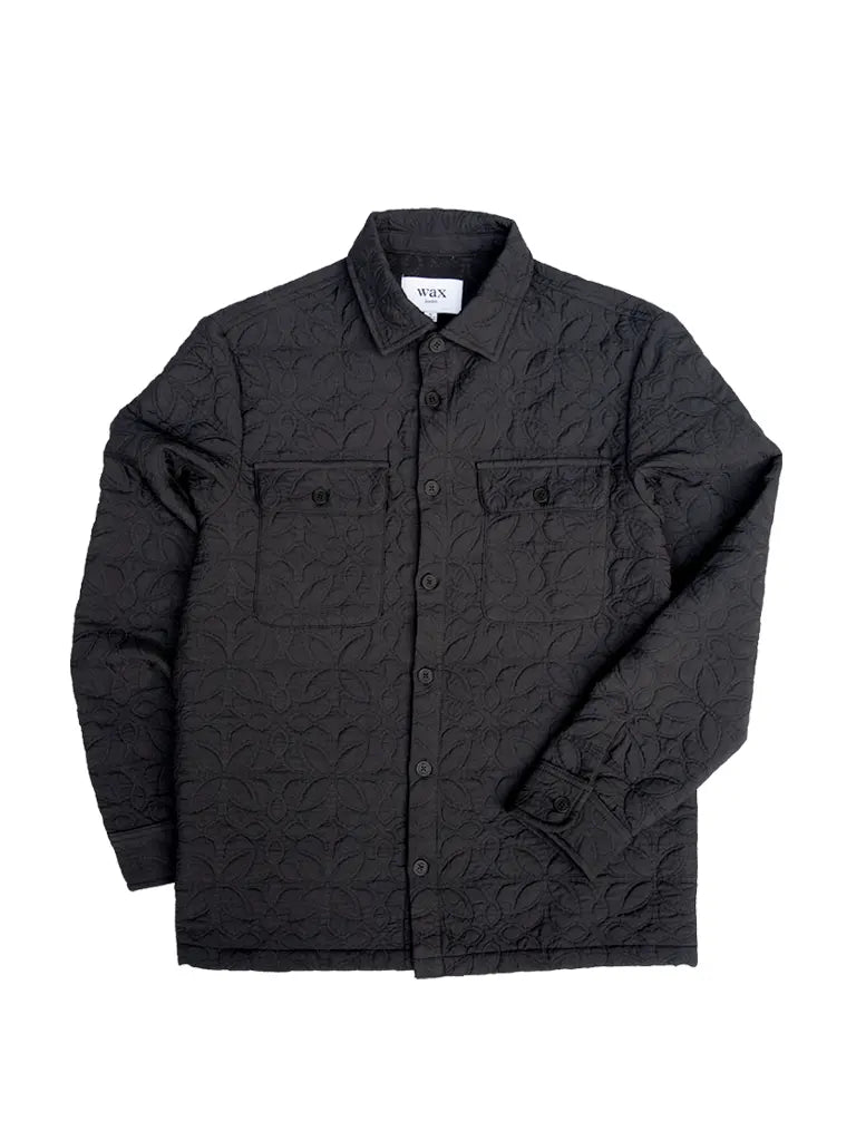 Wax London Lomond Overshirt Black Petal Garmentory