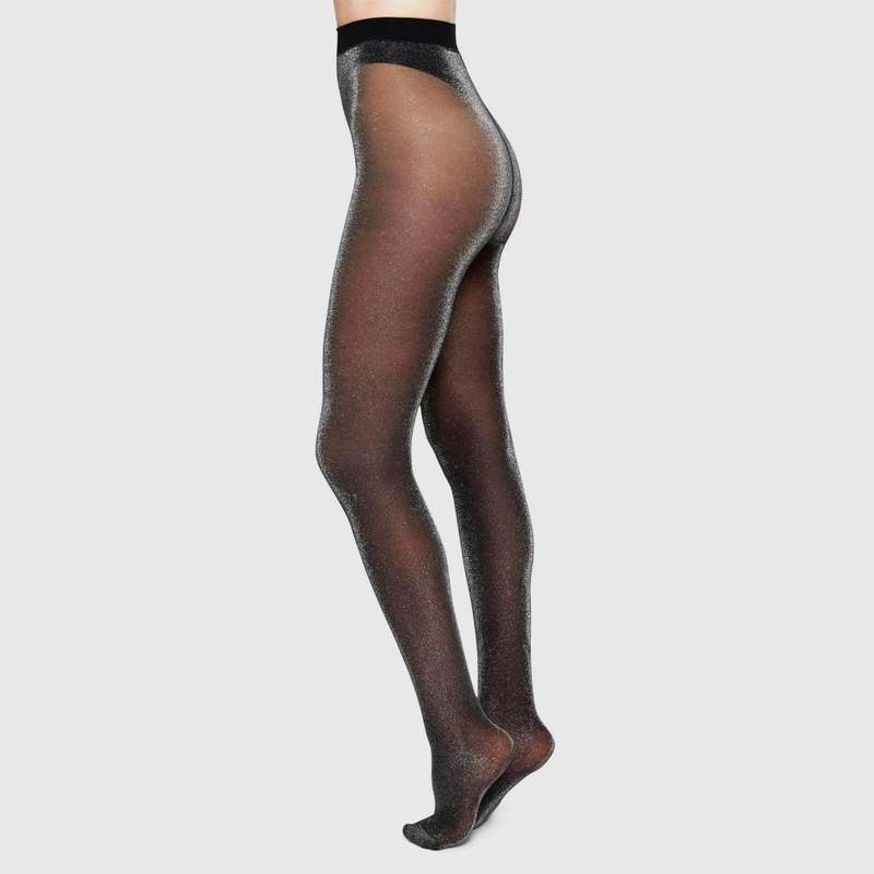 Swedish Stockings Tora Shimmery Tights - Black