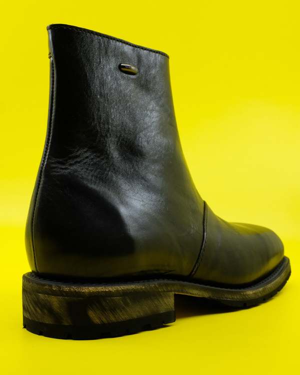 靴 OUR LEGACY ENGINEBOOT Deep Black Leather Our Legacy - Engine Boot Deep Black Leather