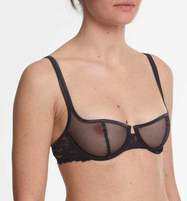 Yasmine Eslami Annabelle Balcony Bra - Black